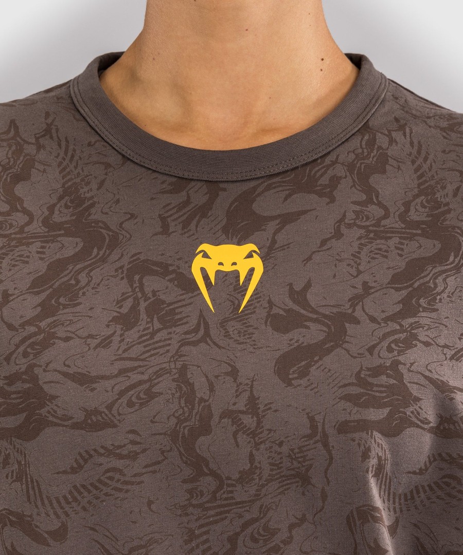 ufc fusion by venum ファイトウィーク レディース 半袖コットンtシャツ - アーセンブラウン