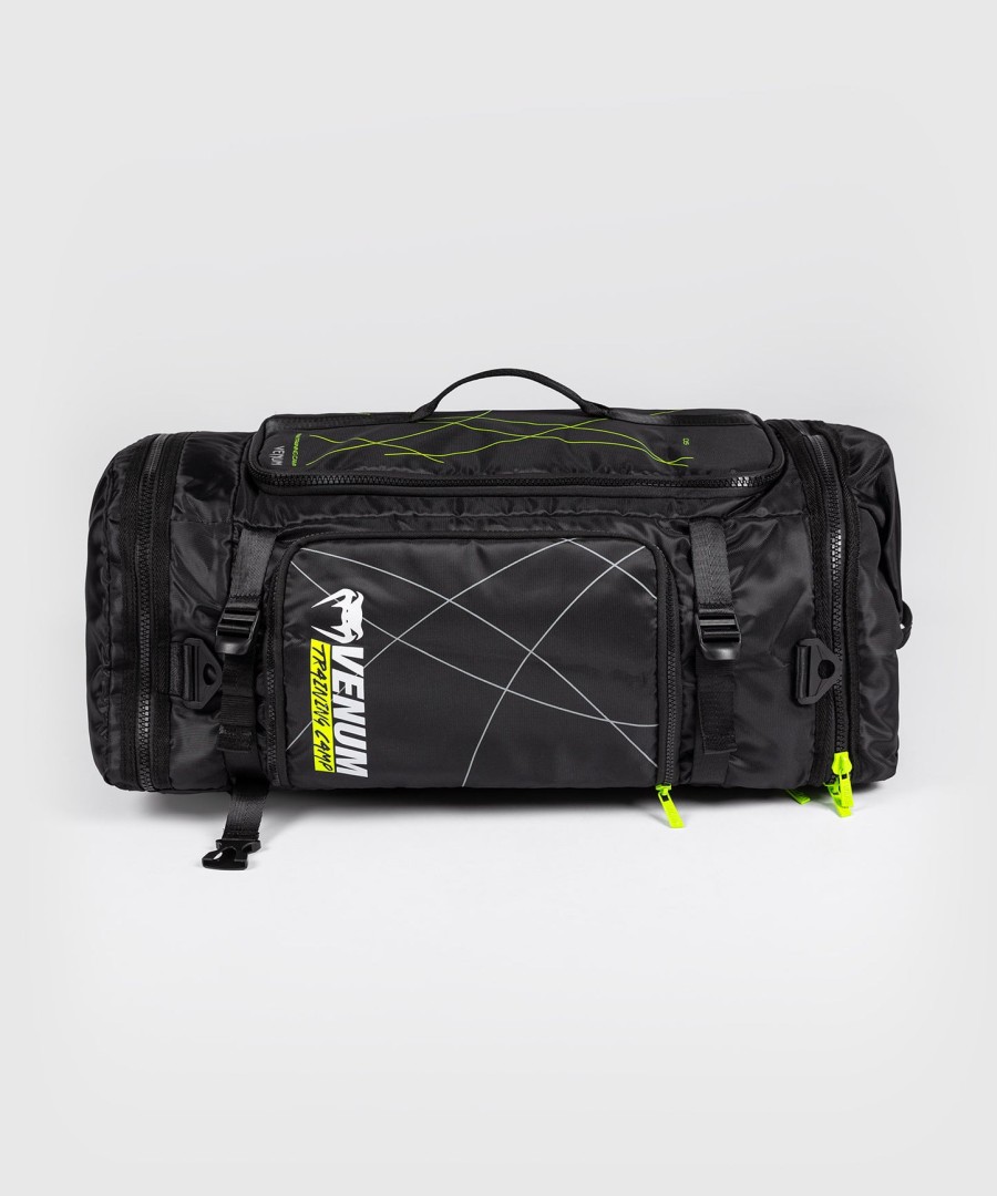 venum トレーニングキャンプ 4.0 スポーツバッグ - ブラックネオングリーン