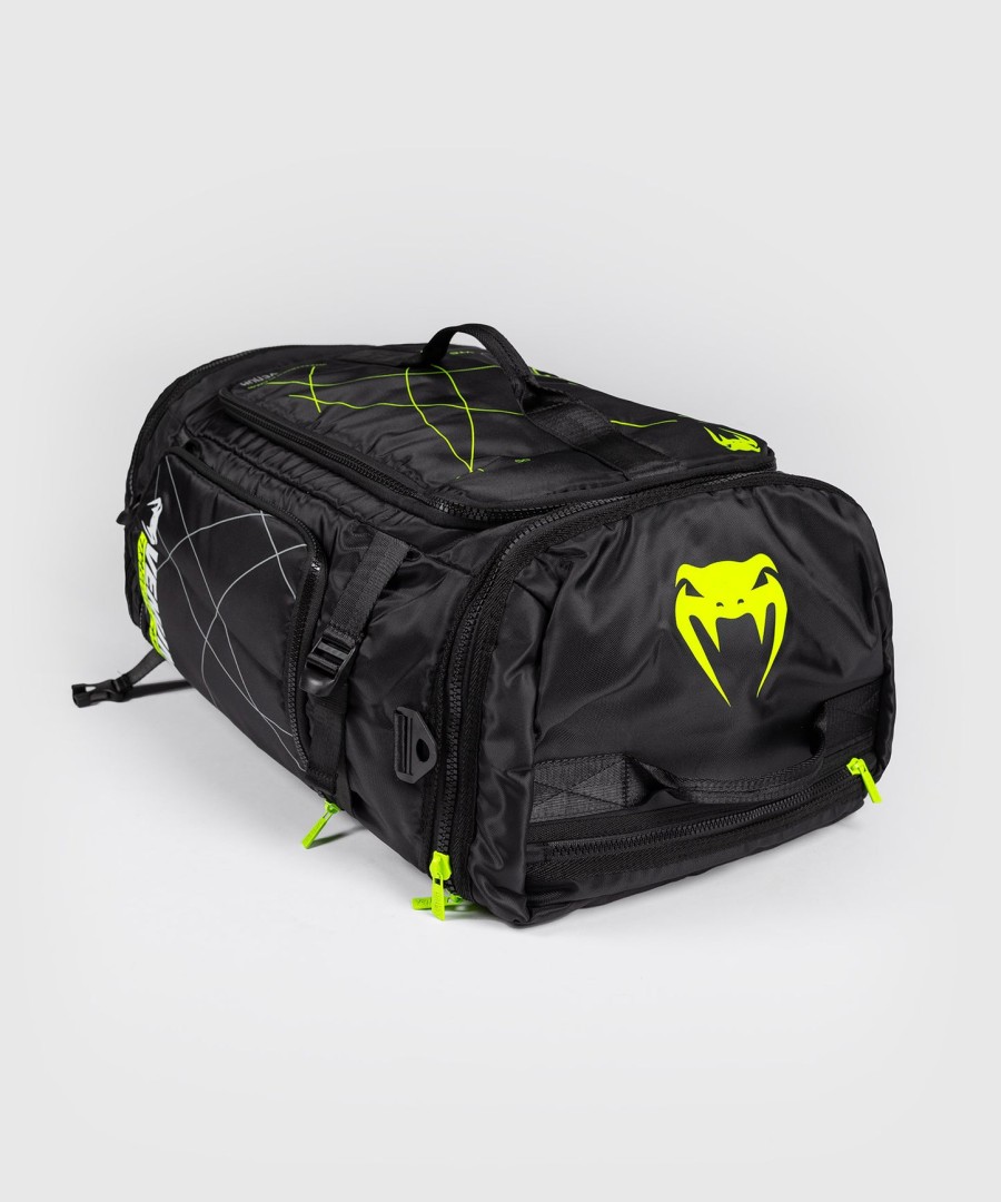 venum トレーニングキャンプ 4.0 スポーツバッグ - ブラックネオングリーン