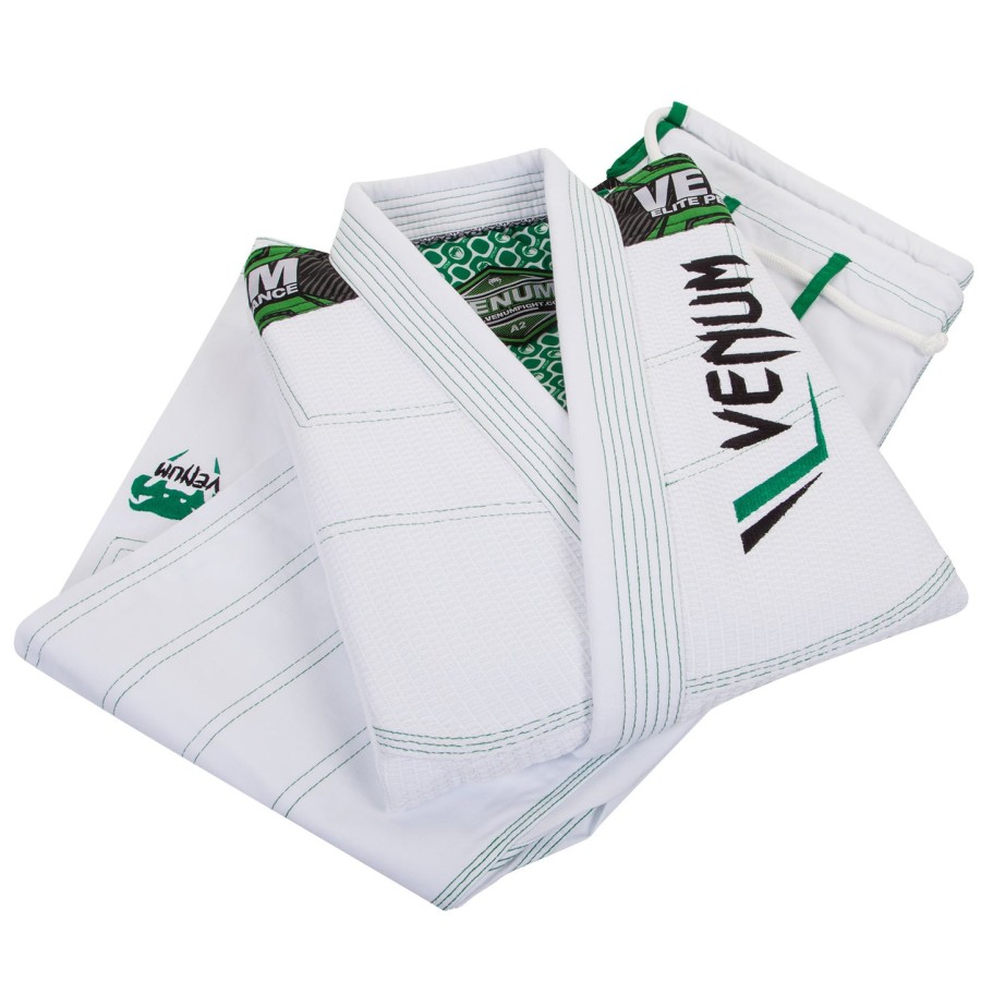 venum elite bjj gi - ホワイトグリーン