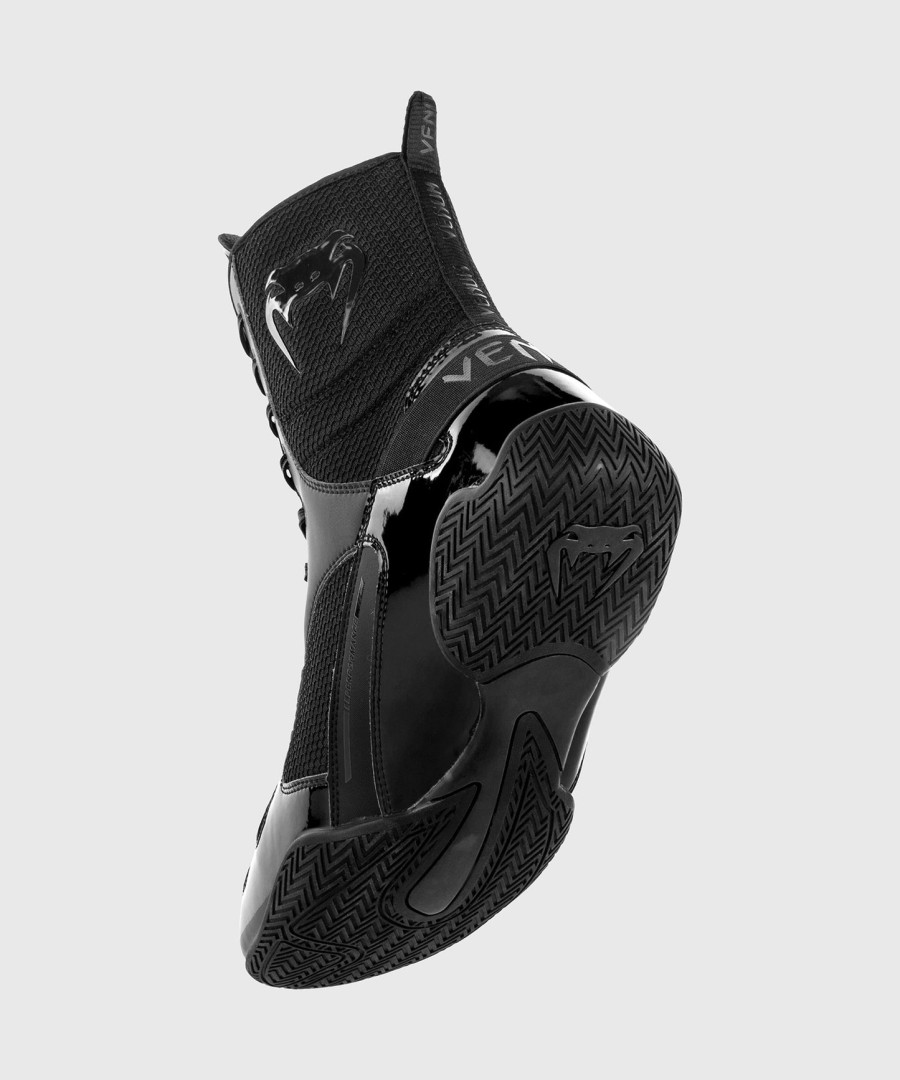 venum elite ボクシングシューズ - ブラックブラック