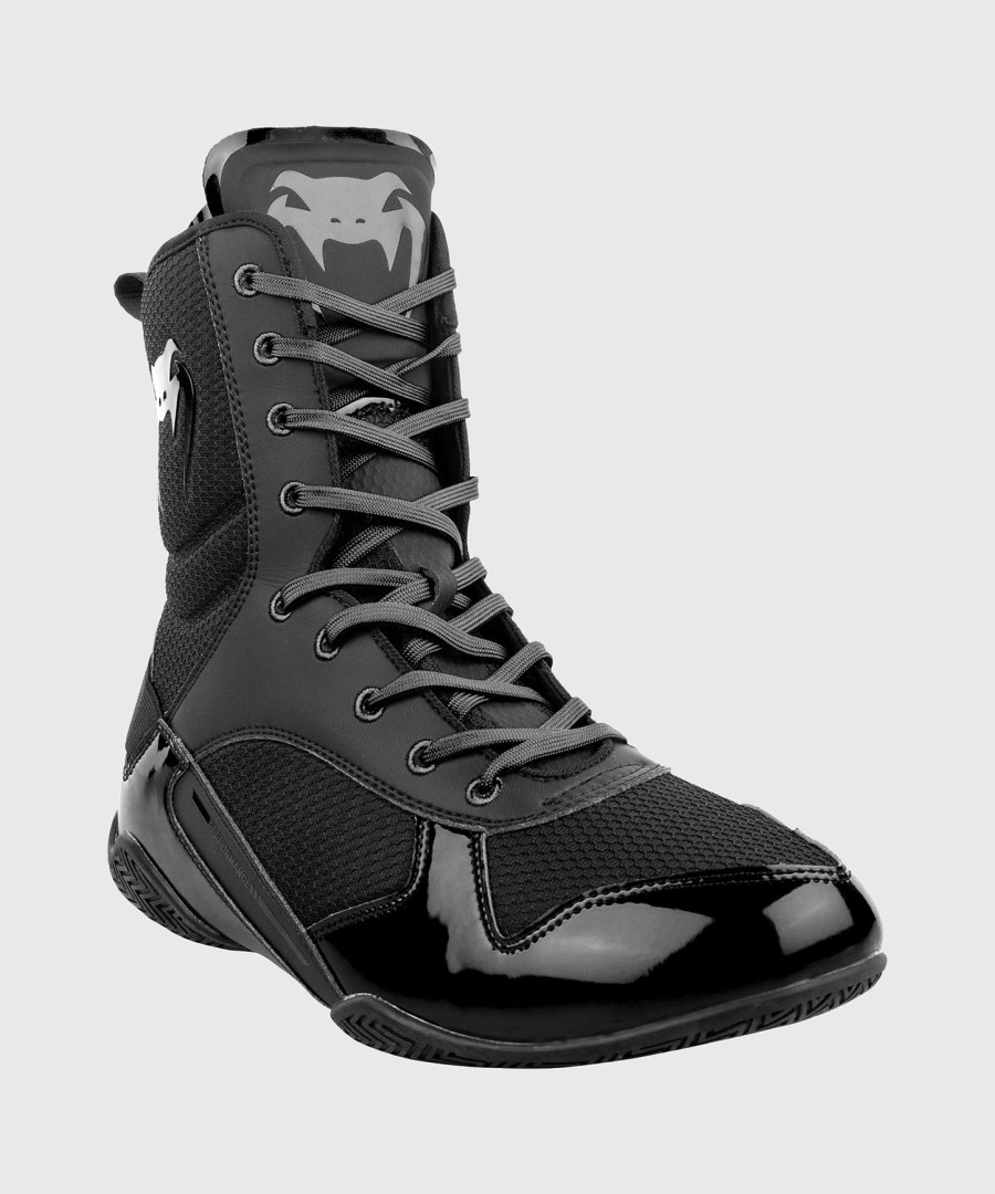 venum elite ボクシングシューズ - ブラックブラック
