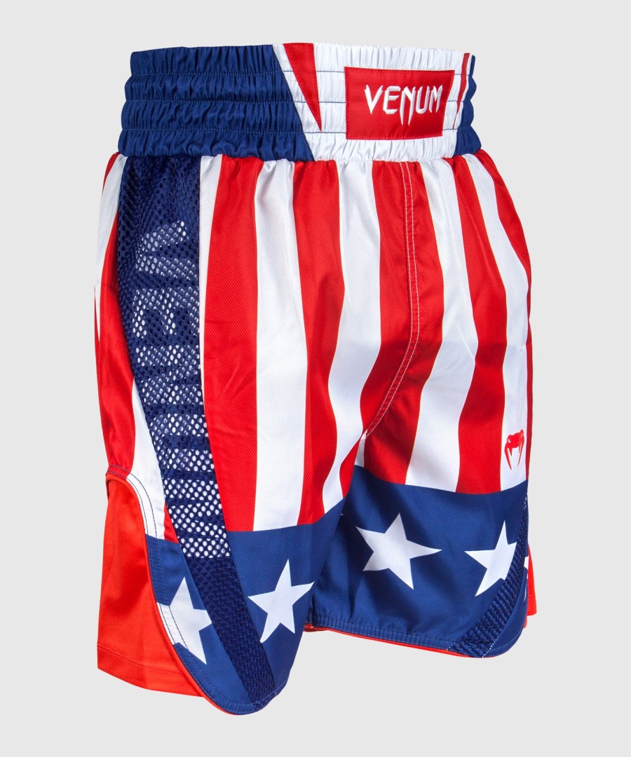 venum elite ボクシングショーツ - usa - レッドホワイト-ブルー - 限定品