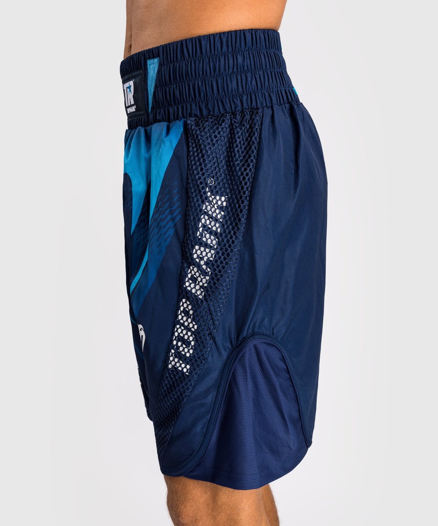 venum x top rank オリジナル メンズ ボクシングショーツ - ネイビーブルー