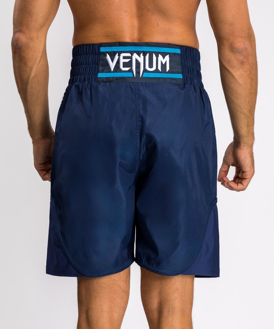 venum x top rank オリジナル メンズ ボクシングショーツ - ネイビーブルー
