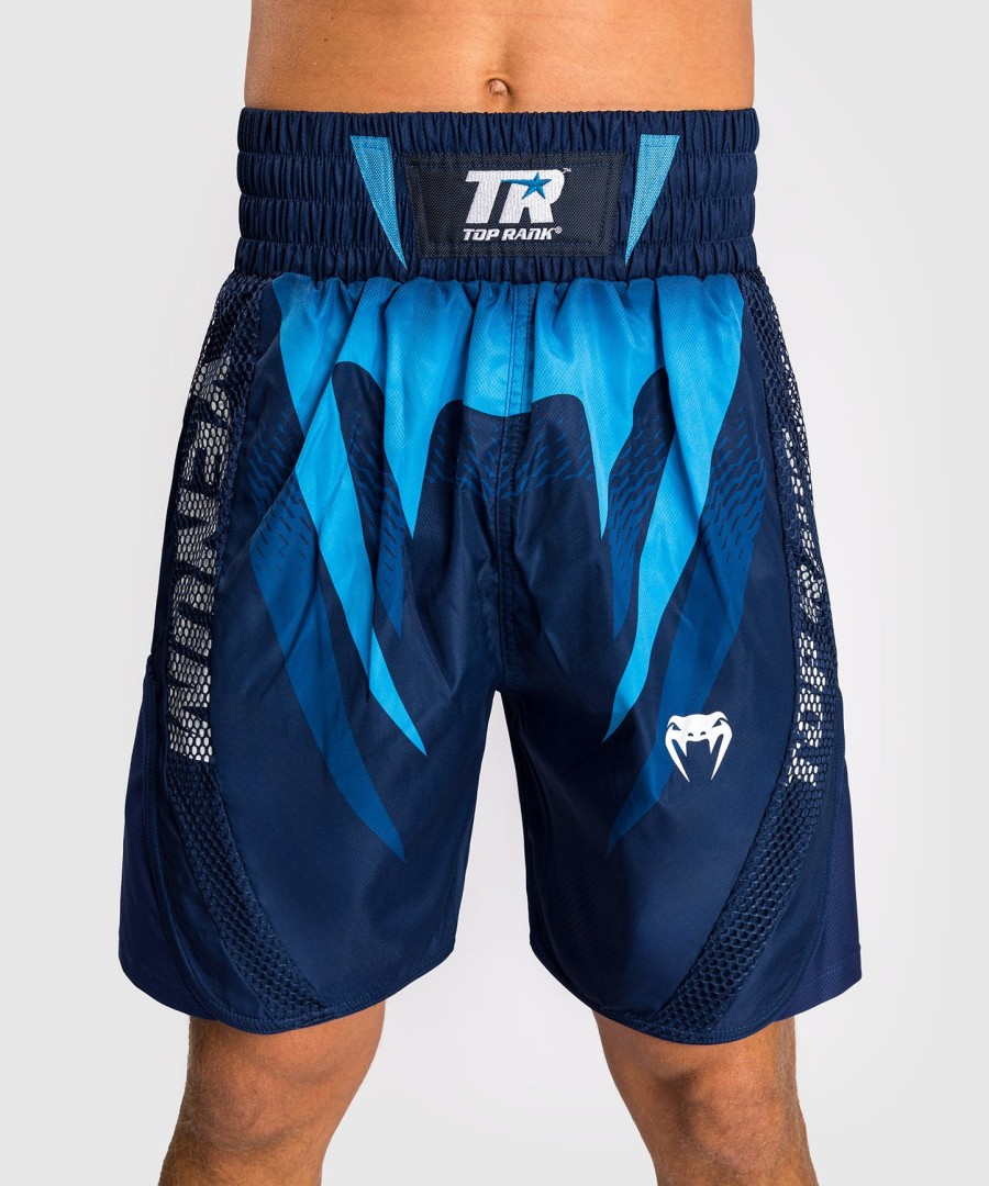 venum x top rank オリジナル メンズ ボクシングショーツ - ネイビーブルー