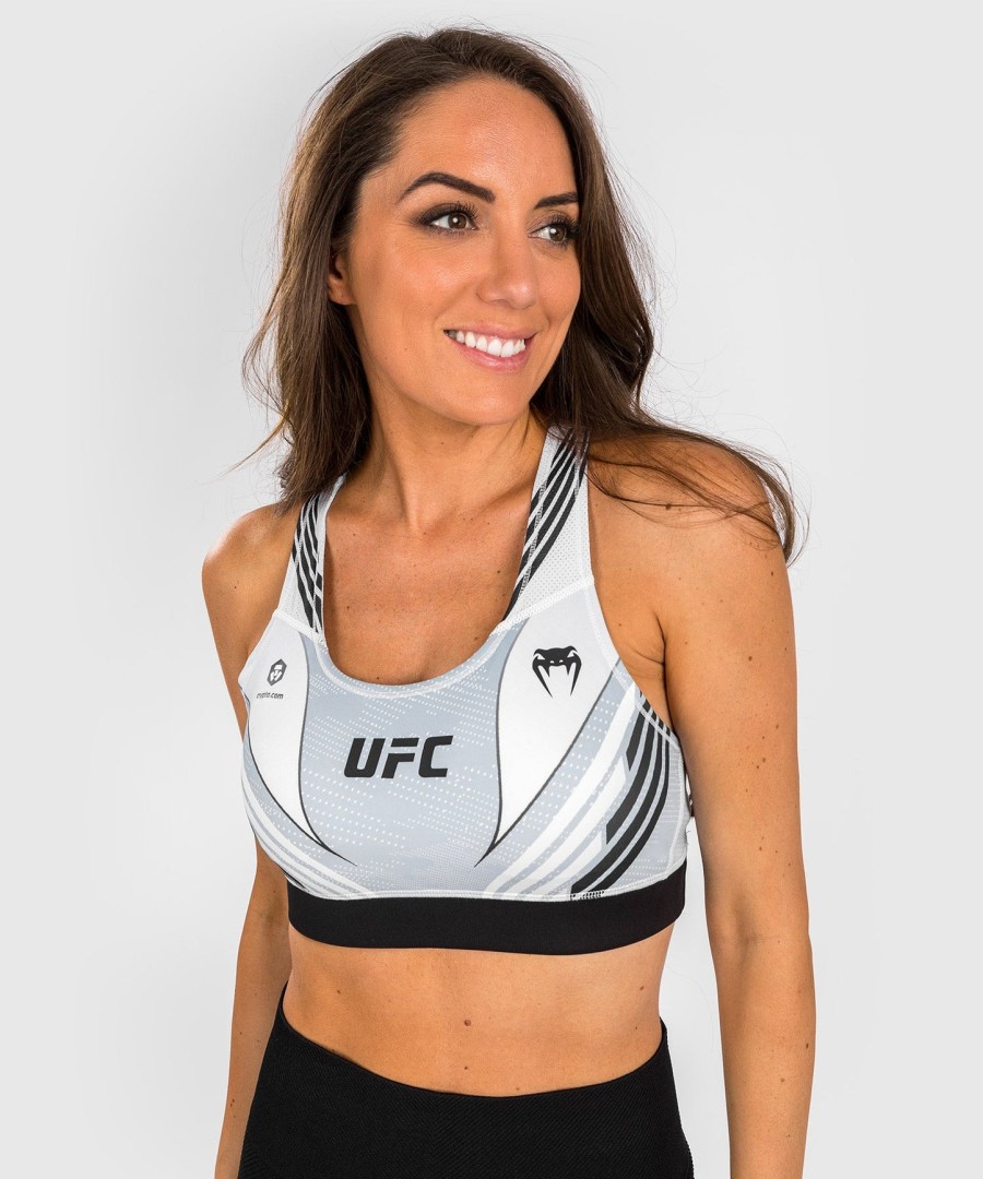 ufc venum オーセンティック ファイトナイト 1.0 レディース スポーツブラ - ホワイト