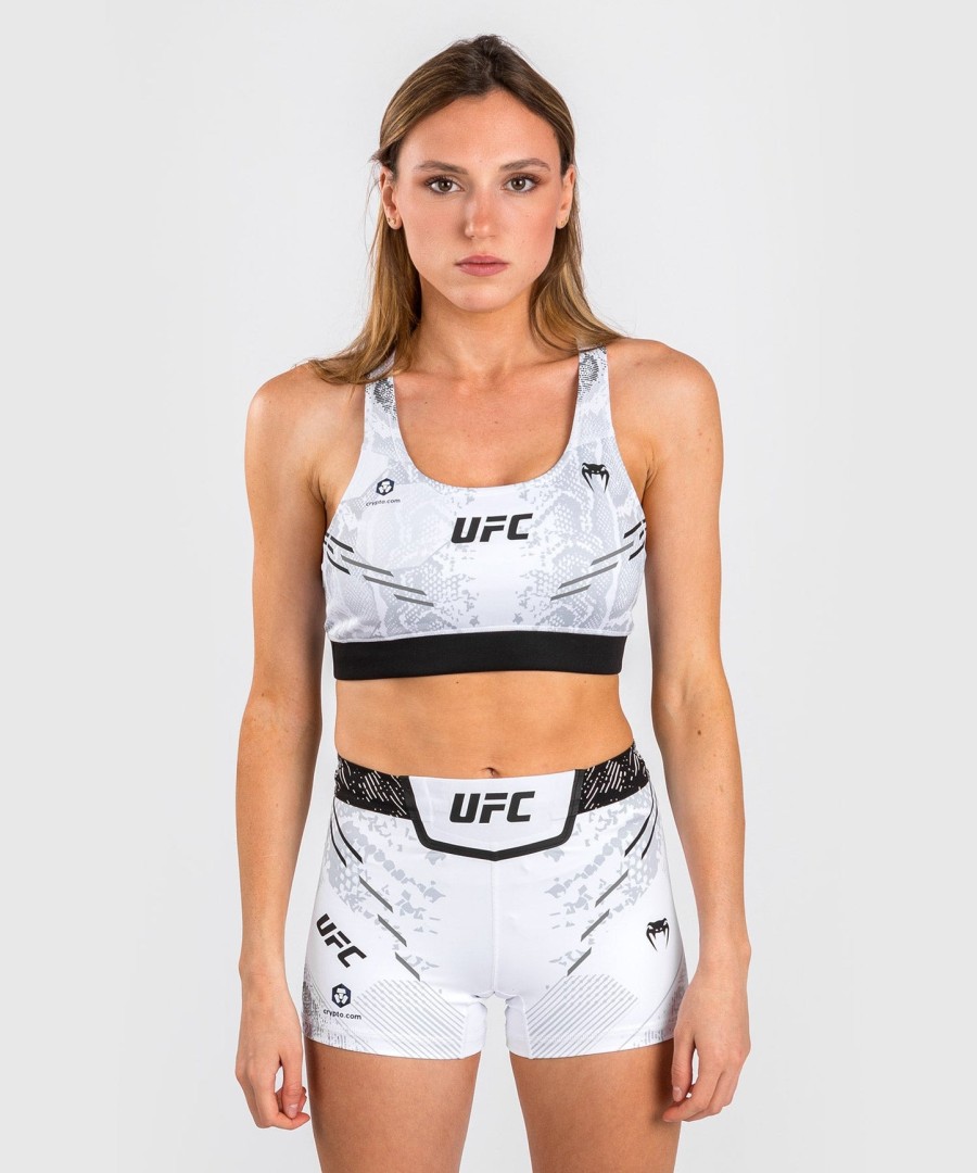ufc adrenaline by venum オーセンティック ファイトナイト レディース スポーツブラ - ホワイト