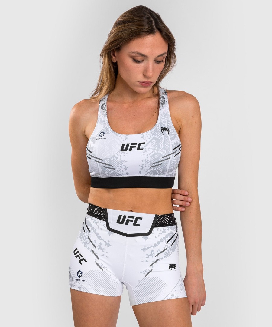 ufc adrenaline by venum オーセンティック ファイトナイト レディース スポーツブラ - ホワイト