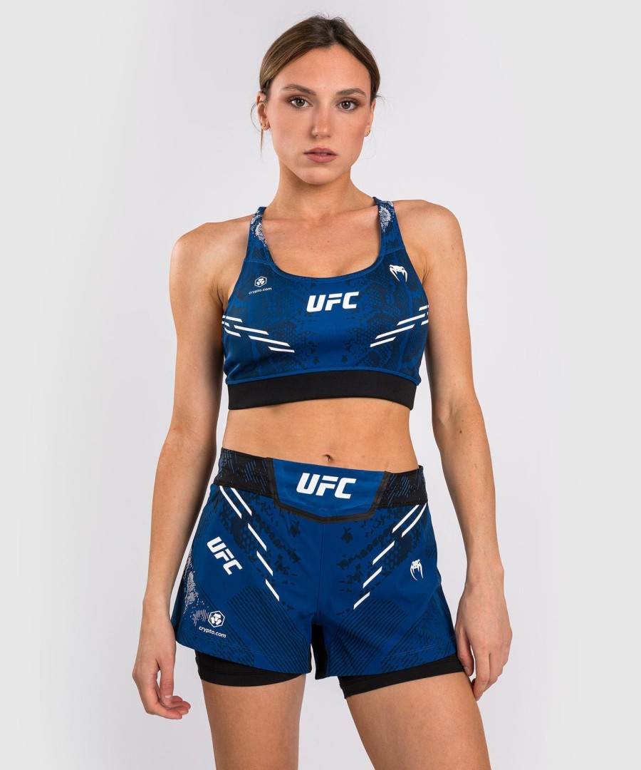 ufc adrenaline by venum オーセンティック ファイトナイト レディース スポーツブラ - ブルー