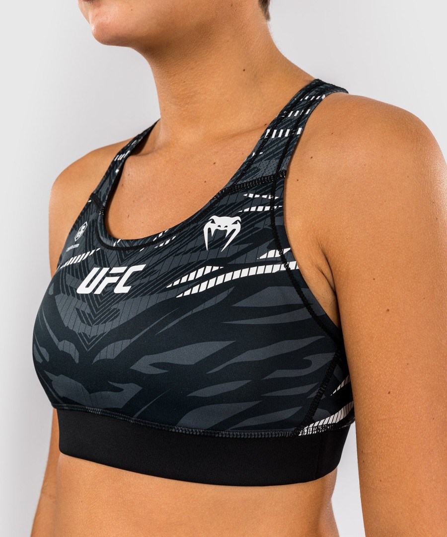 ufc fusion by venum オーセンティック ファイトナイト レディース スポーツブラ - ブラック