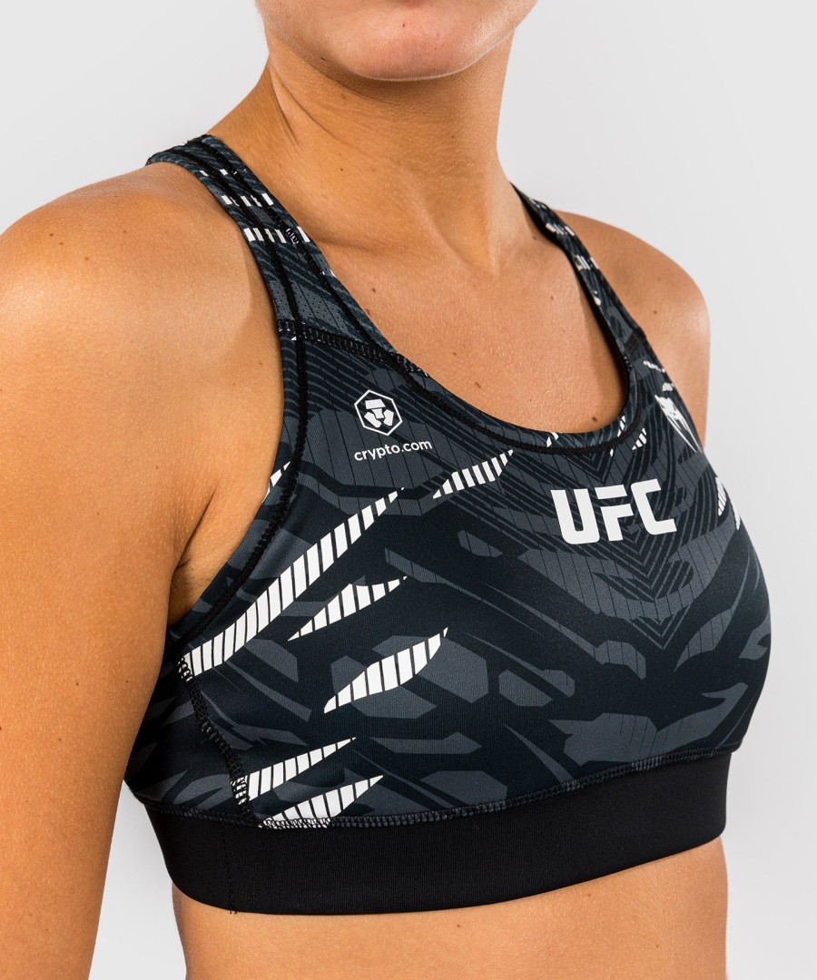 ufc fusion by venum オーセンティック ファイトナイト レディース スポーツブラ - ブラック