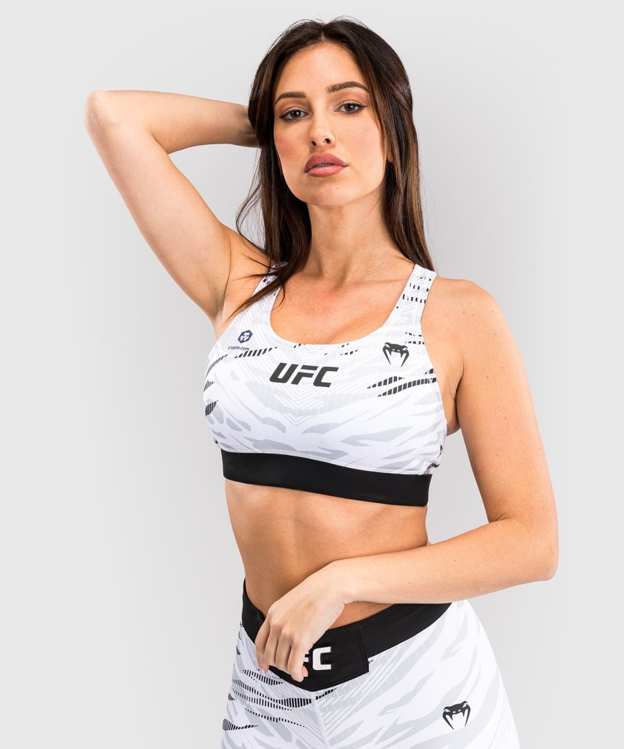 ufc fusion by venum オーセンティック ファイトナイト レディース スポーツブラ - ホワイト