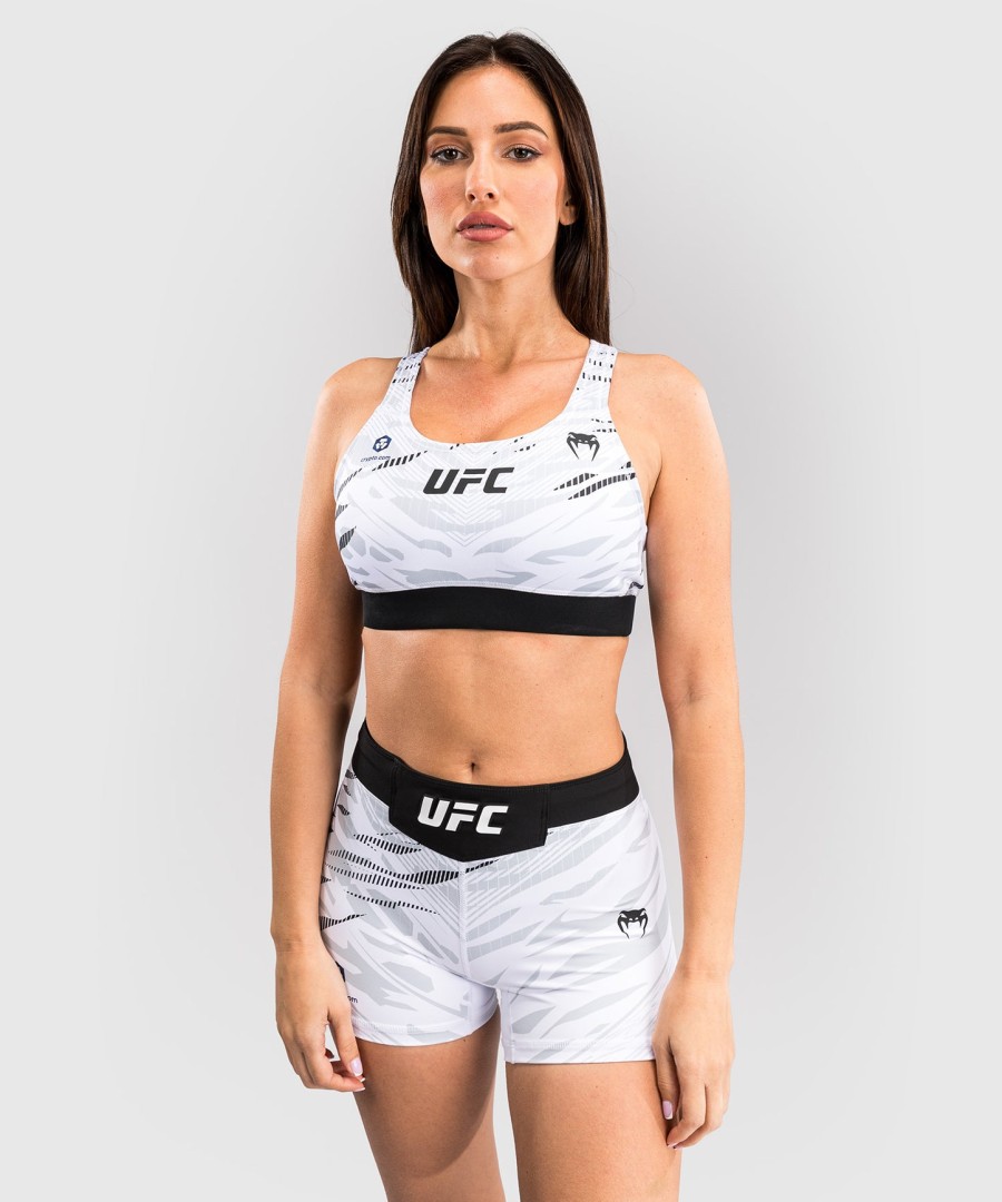 ufc fusion by venum オーセンティック ファイトナイト レディース スポーツブラ - ホワイト
