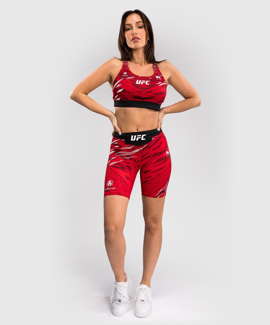 ufc fusion by venum オーセンティック ファイトナイト レディース スポーツブラ - レッド