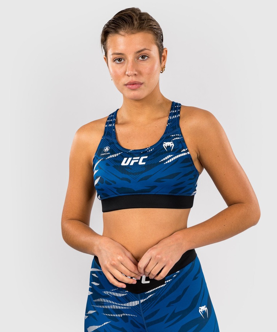 ufc fusion by venum オーセンティック ファイトナイト レディース スポーツブラ - ブルー