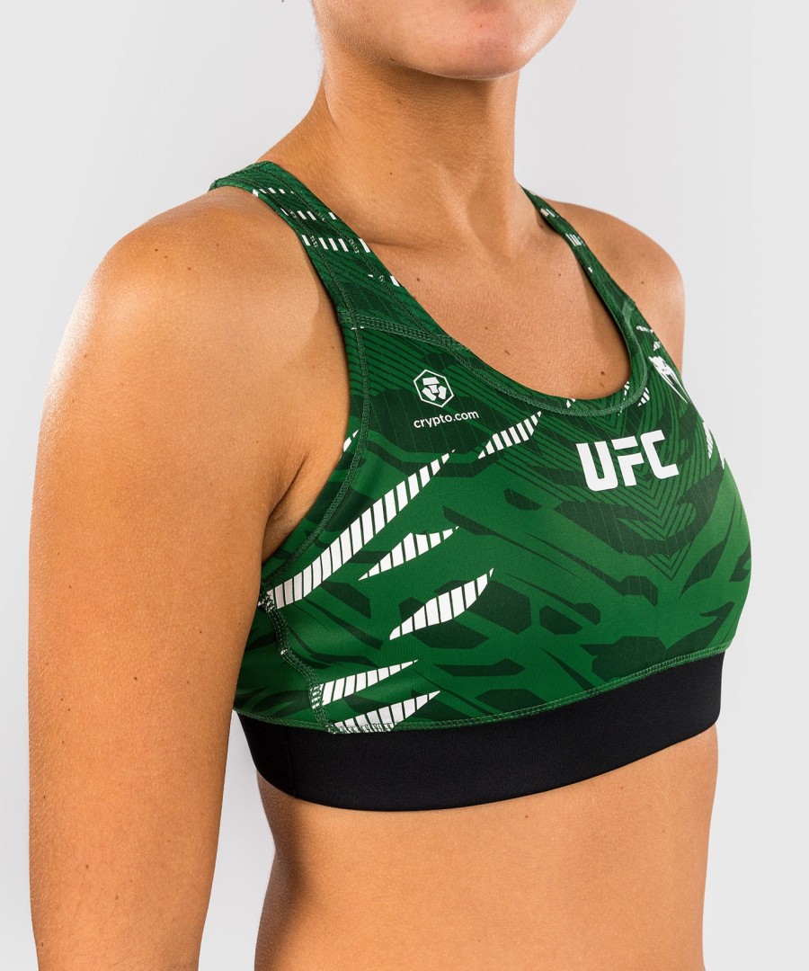 ufc fusion by venum オーセンティック ファイトナイト レディース スポーツブラ - グリーン