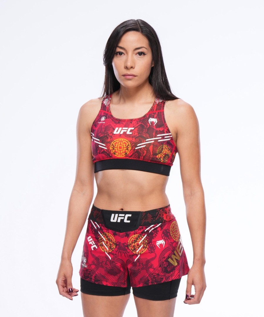 ufc unrivaled by venum レッド チャンウェイリ レディース スポーツブラ