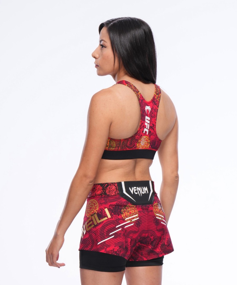 ufc unrivaled by venum レッド チャンウェイリ レディース スポーツブラ