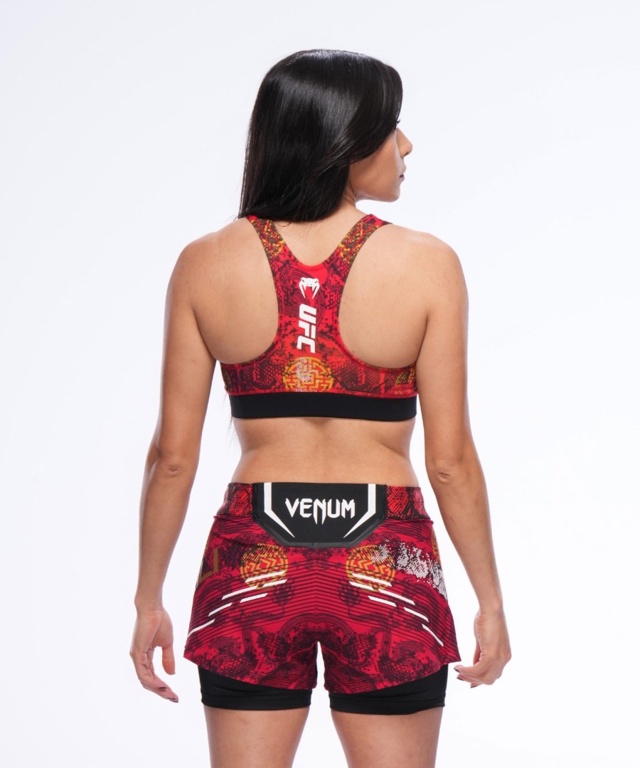 ufc unrivaled by venum レッド チャンウェイリ レディース スポーツブラ