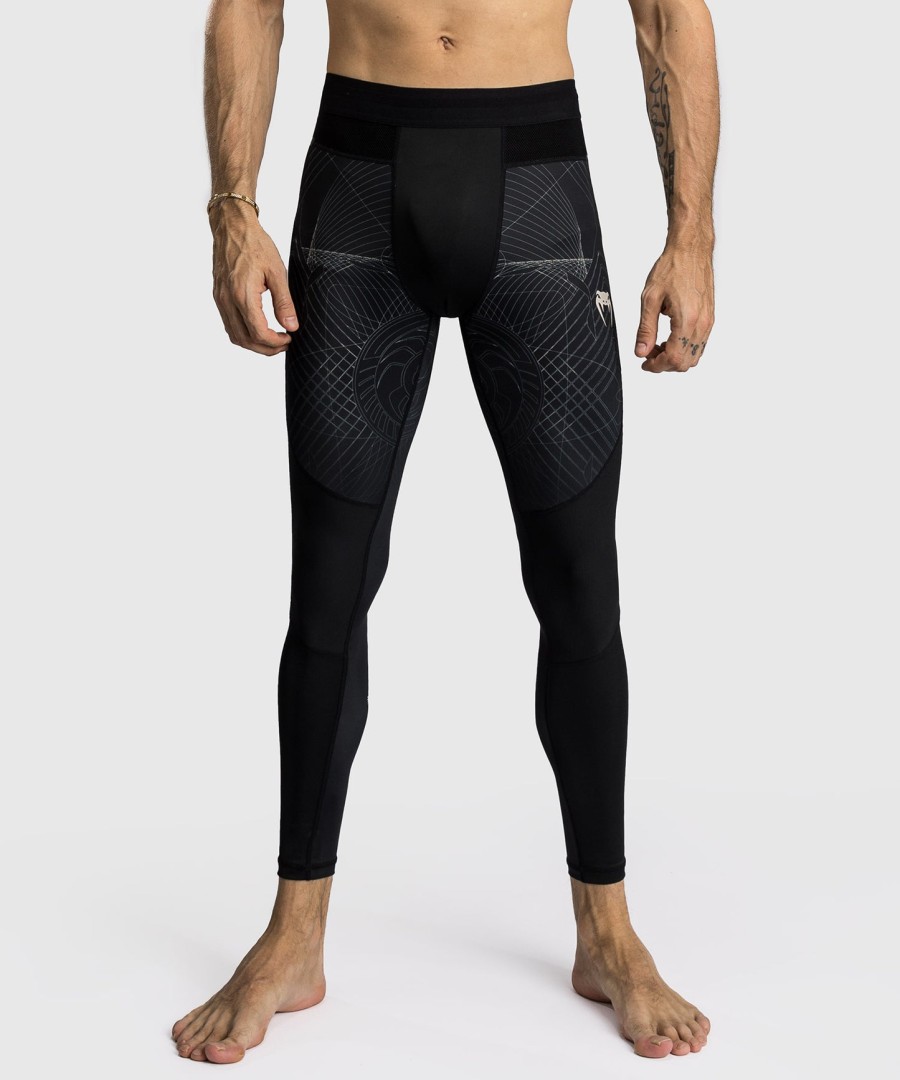venum g-fit air メンズ スパッツ - ディープブラックデザートサンド