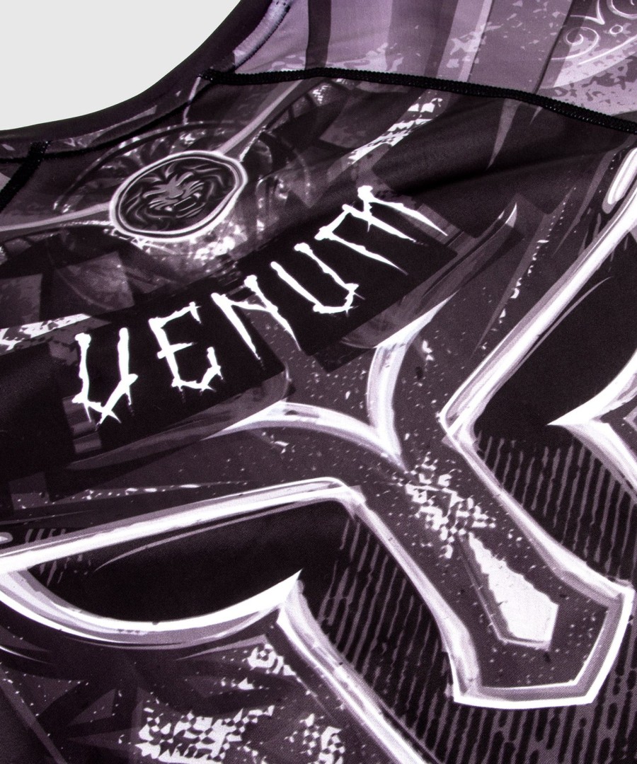 venum gladiator 3.0 ラッシュガード - 長袖 - ブラックホワイト