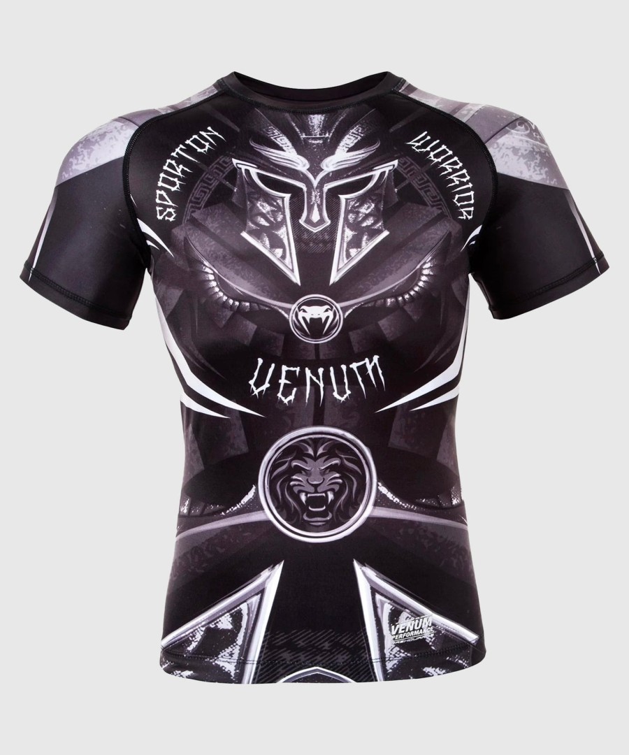 venum gladiator 3.0 ラッシュガード - ブラックホワイト - 半袖