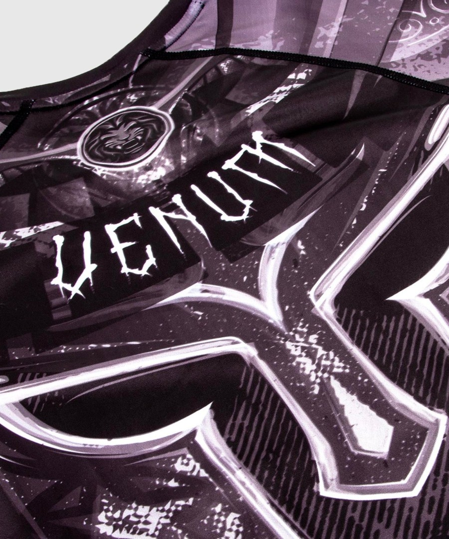 venum gladiator 3.0 ラッシュガード - ブラックホワイト - 半袖