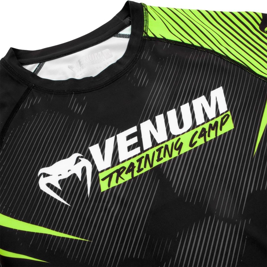 venum トレーニングキャンプ 2.0 ラッシュガード - 長袖 - ブラックネオイエロー