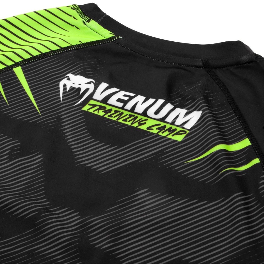 venum トレーニングキャンプ 2.0 ラッシュガード - 長袖 - ブラックネオイエロー