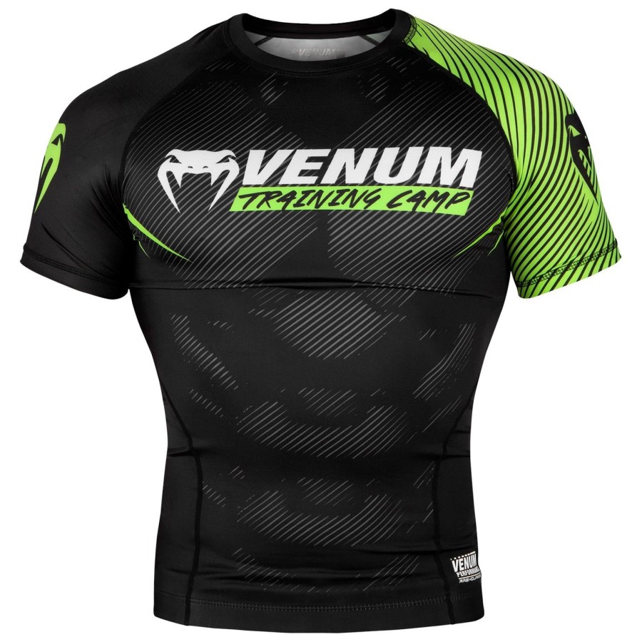 venum トレーニングキャンプ 2.0 ラッシュガード - 半袖 - ブラックネオイエロー
