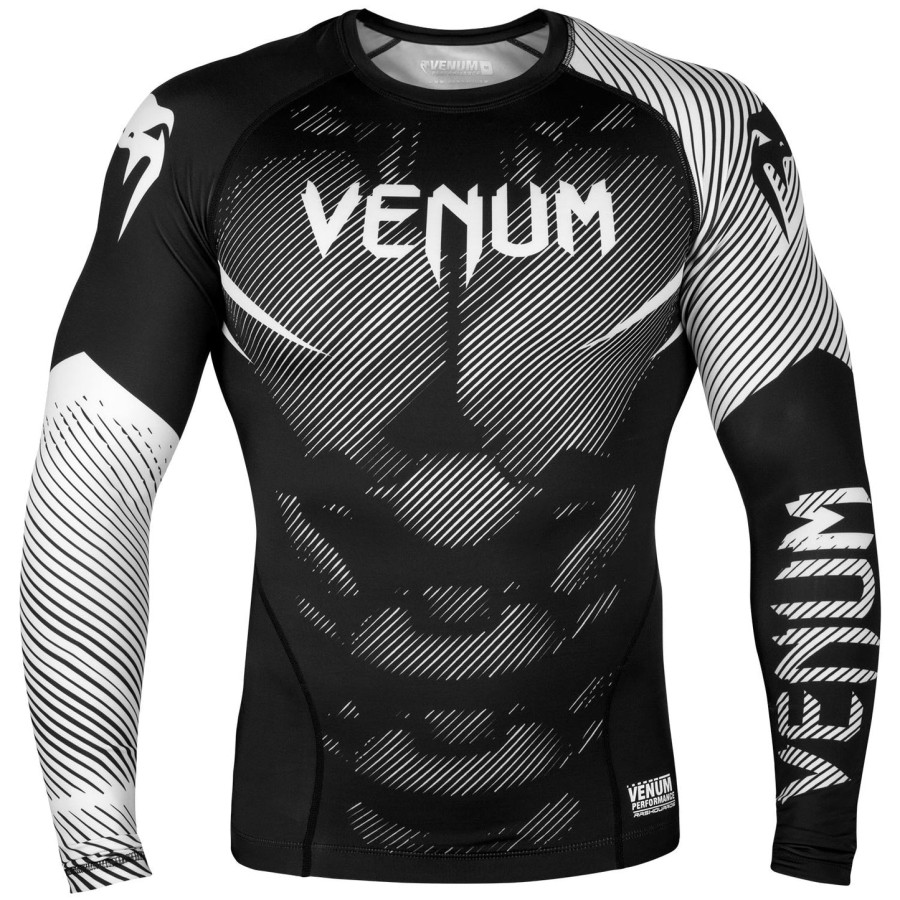 venum nogi 2.0 ラッシュガード - 長袖 - ブラックホワイト