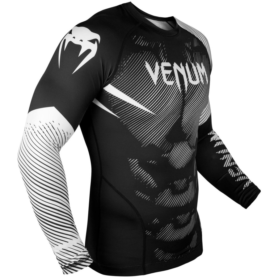 venum nogi 2.0 ラッシュガード - 長袖 - ブラックホワイト