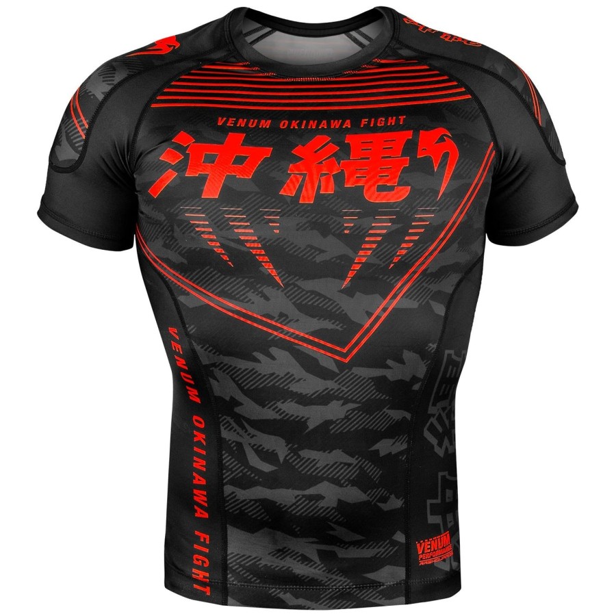 venum 沖縄 2.0 ラッシュガード - 半袖 - ブラックレッド