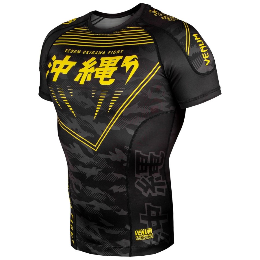 venum 沖縄 2.0 ラッシュガード - 半袖 - ブラックイエロー