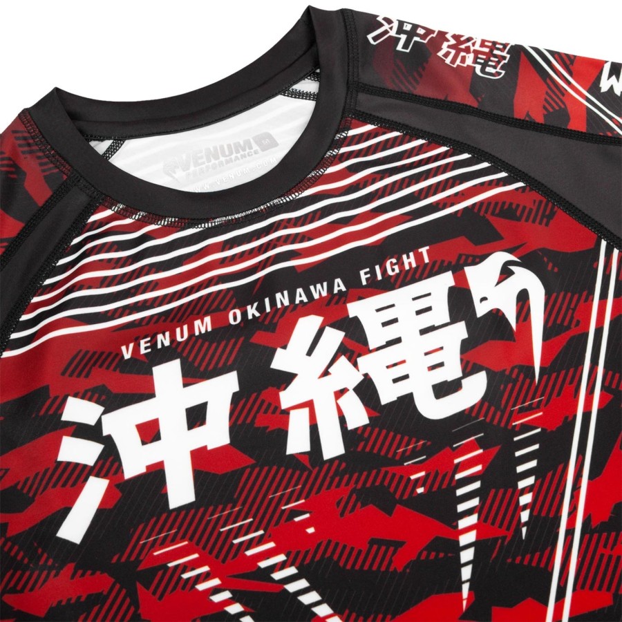 venum 沖縄 2.0 ラッシュガード - 半袖 - ブラックホワイト-レッド
