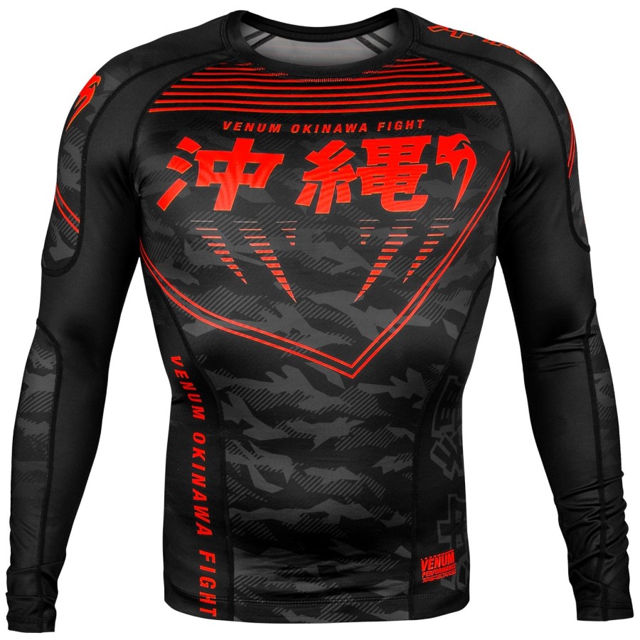 venum 沖縄 2.0 ラッシュガード - 長袖 - ブラックレッド
