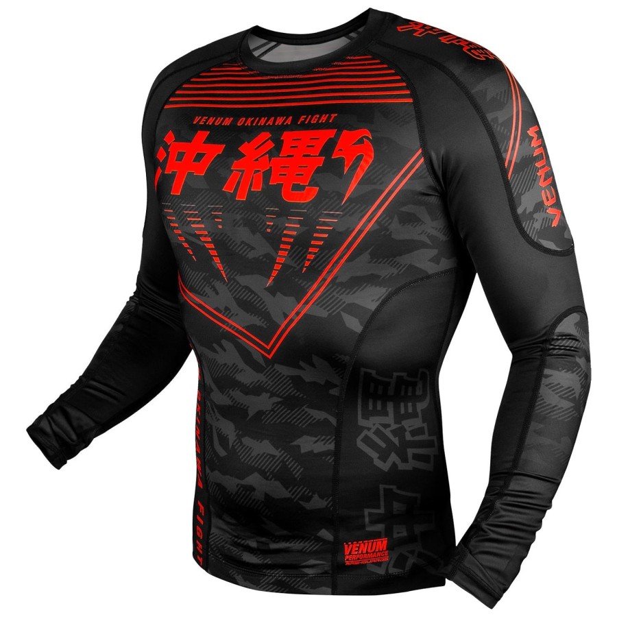 venum 沖縄 2.0 ラッシュガード - 長袖 - ブラックレッド