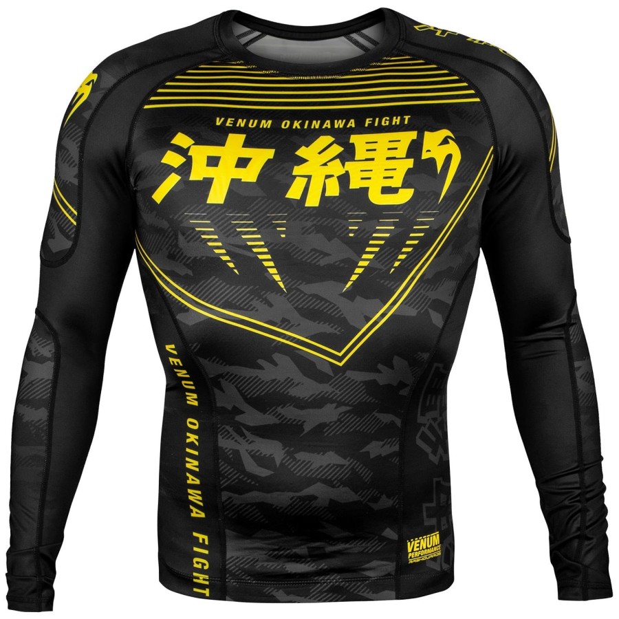 venum 沖縄 2.0 ラッシュガード - 長袖 - ブラックイエロー