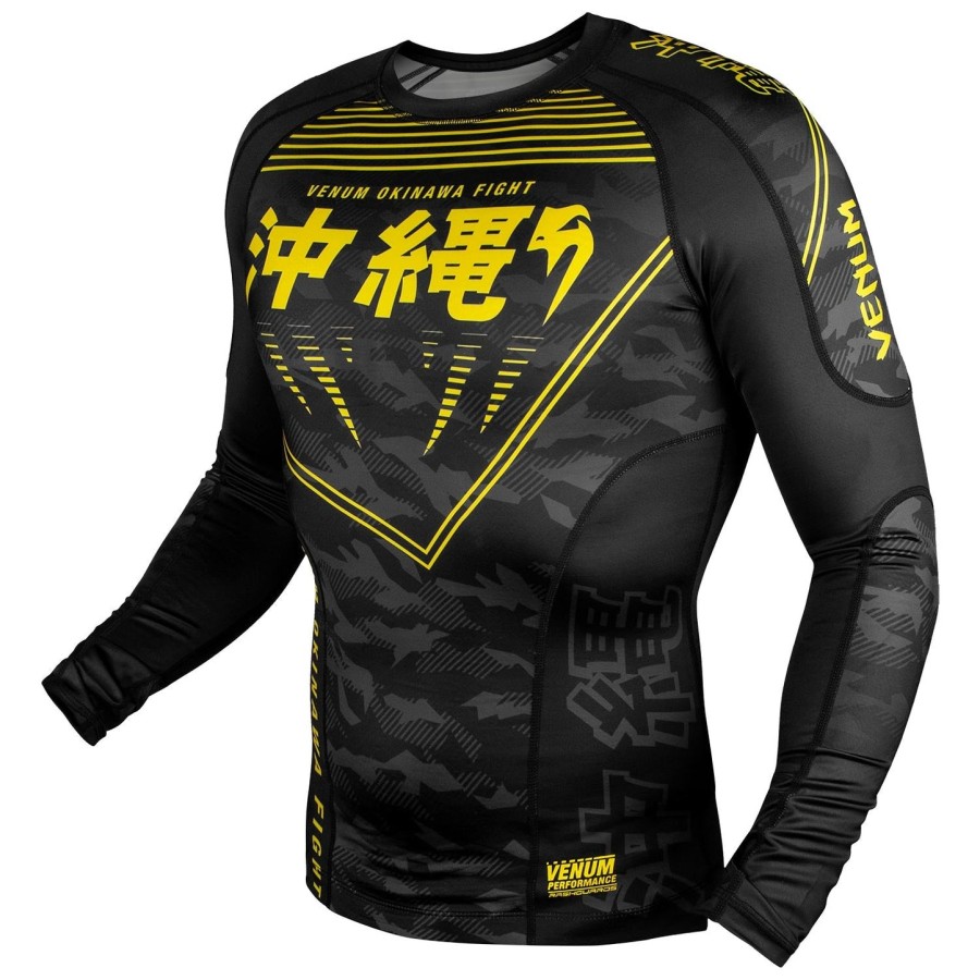 venum 沖縄 2.0 ラッシュガード - 長袖 - ブラックイエロー