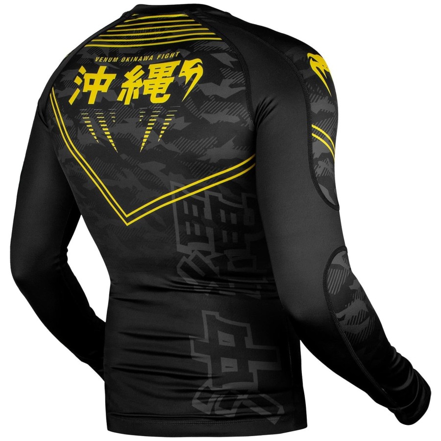 venum 沖縄 2.0 ラッシュガード - 長袖 - ブラックイエロー