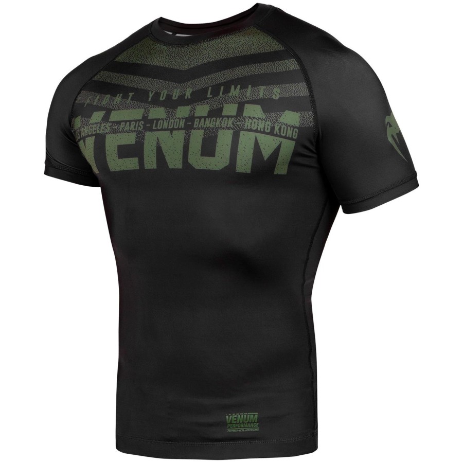 venum signature ラッシュガード - 半袖 - ブラックカーキ - 限定品