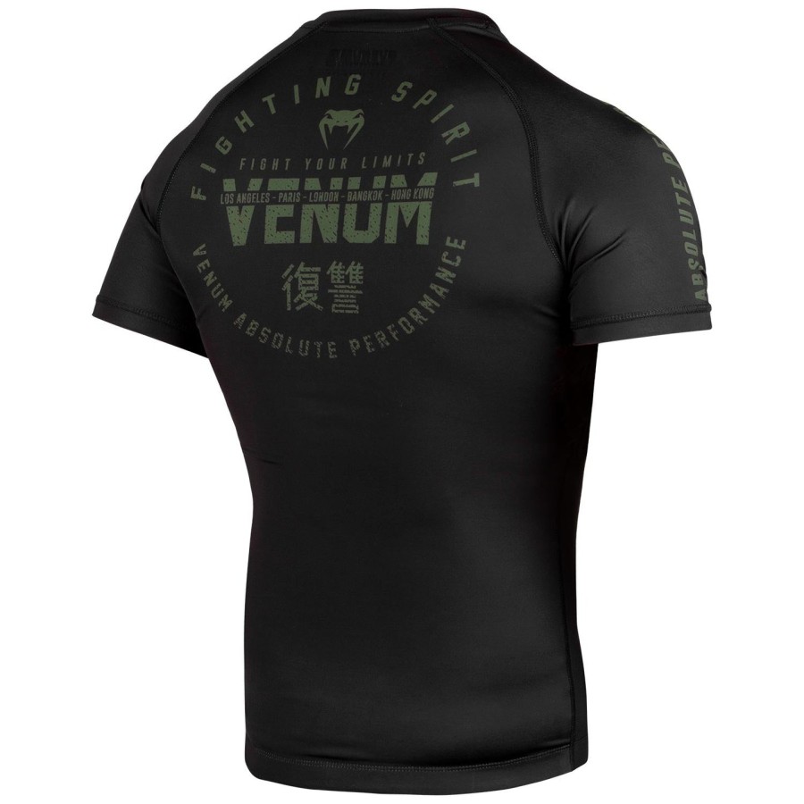 venum signature ラッシュガード - 半袖 - ブラックカーキ - 限定品