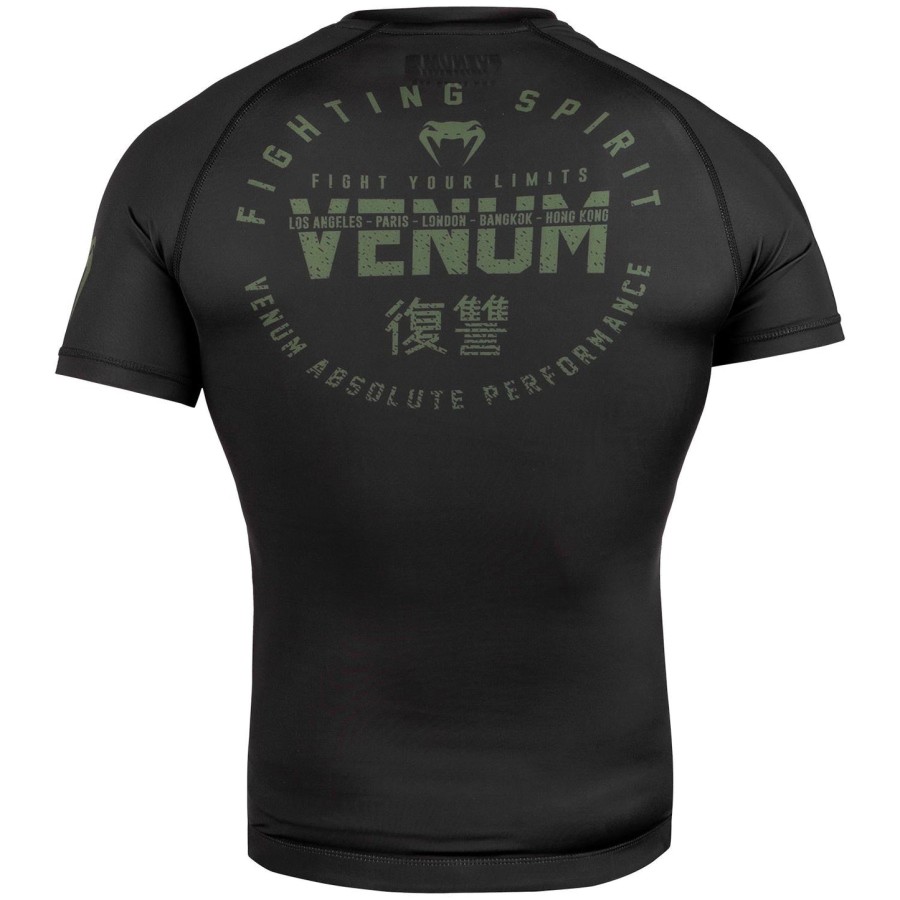 venum signature ラッシュガード - 半袖 - ブラックカーキ - 限定品