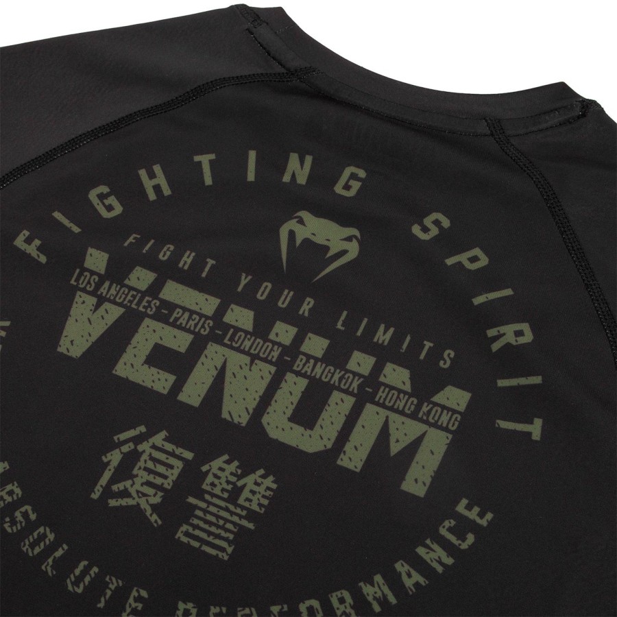 venum signature ラッシュガード - 半袖 - ブラックカーキ - 限定品