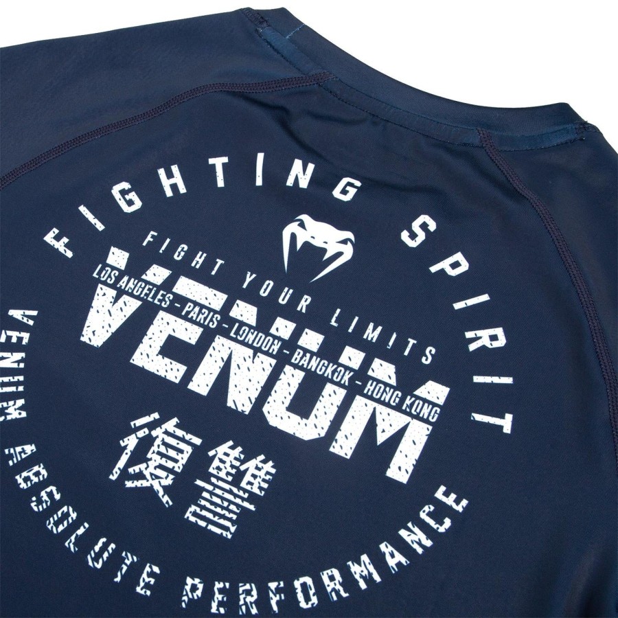 venum signature ラッシュガード - 半袖 - ネイビーブルーホワイト