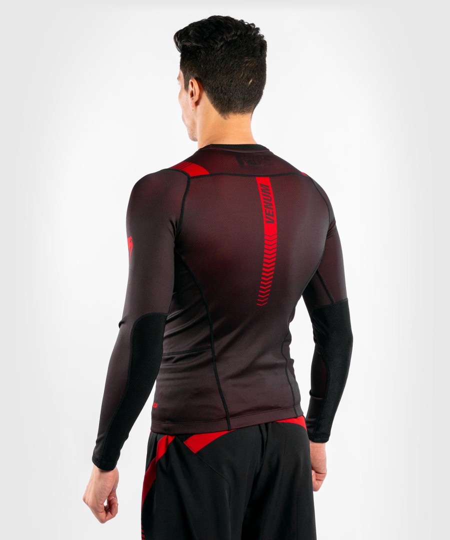 venum nogi 3.0 ラッシュガード - 長袖 - ブラックレッド