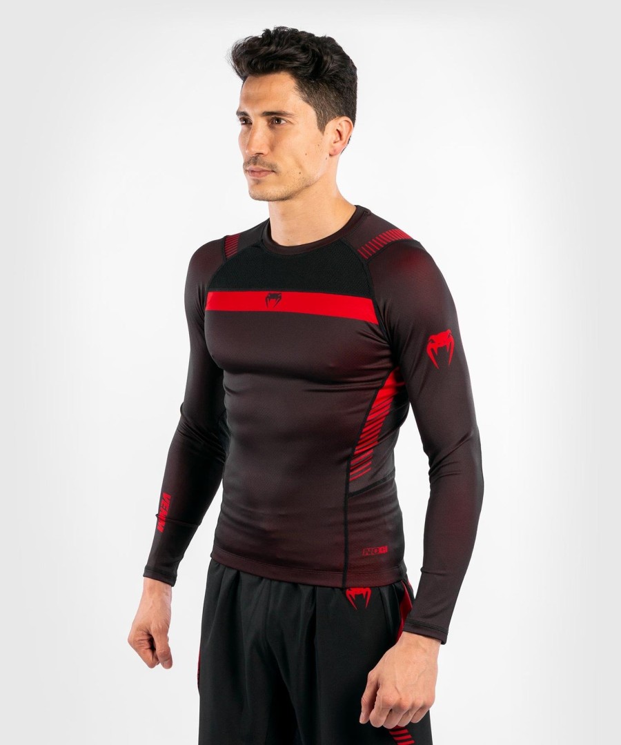 venum nogi 3.0 ラッシュガード - 長袖 - ブラックレッド
