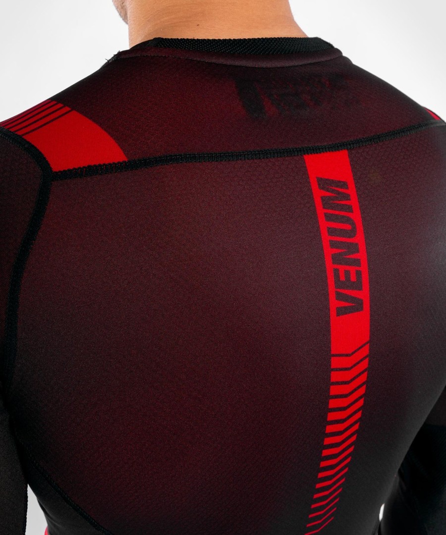 venum nogi 3.0 ラッシュガード - 長袖 - ブラックレッド