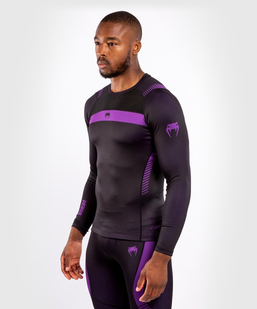 venum nogi 3.0 ラッシュガード - 長袖 - ブラックパープル